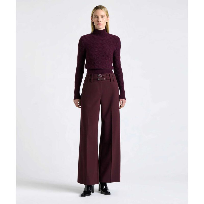 Cue Textured Funnel Neck Sweater image number 3